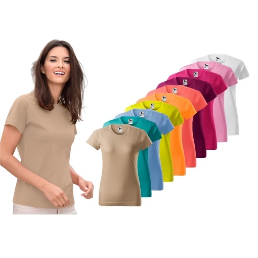 Set 10 tricouri simple dama din bumbac 100%, basic casual cu maneca scurta pentru femei 134