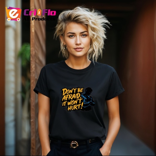 Tricou Dont Be Afraid It Wont Hurt Box, Copii | Dama | Barbat, culoare negru
