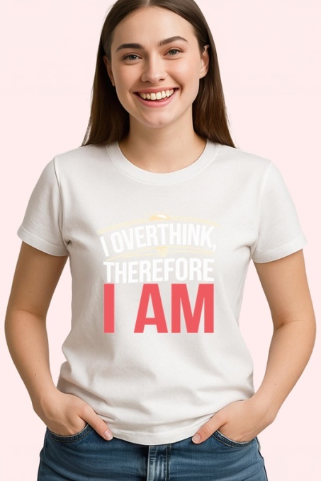 Tricou I Am Text Rosu Minimal, Copii | Dama | Barbat