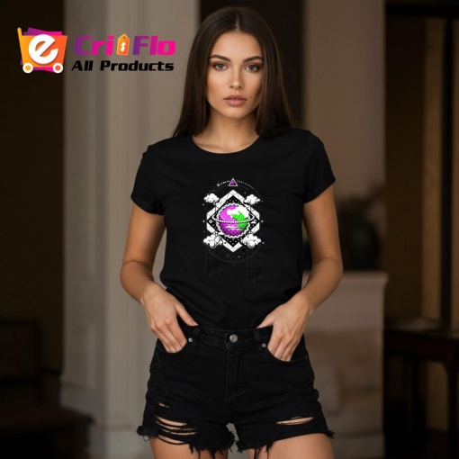 Tricou Universul In Nor Ilustratie Abstracta, Copii | Dama | Barbat, culoare negru