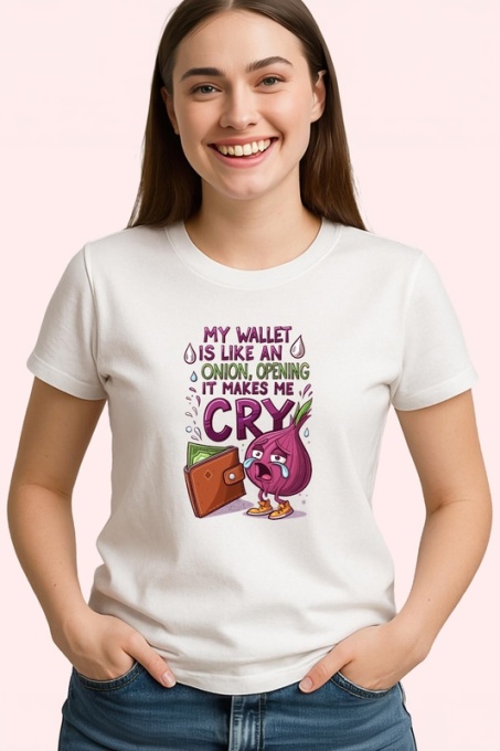 Tricou Wallet Onion Makes Me Cry, Copii | Dama | Barbat