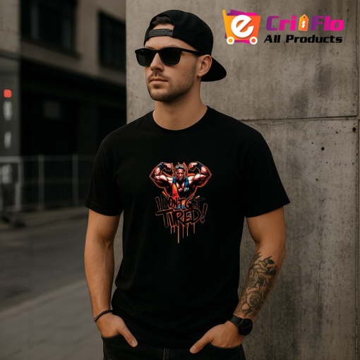 Tricou I Dont Get Tired Barbat Forta, Copii | Dama | Barbat, culoare negru