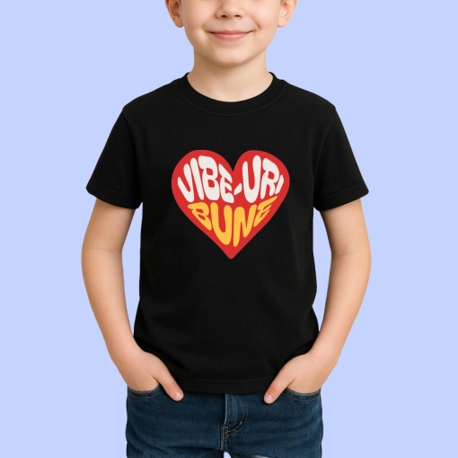 Tricou VibeNegru,uri bune Negru, Copii | Dama | Barbat