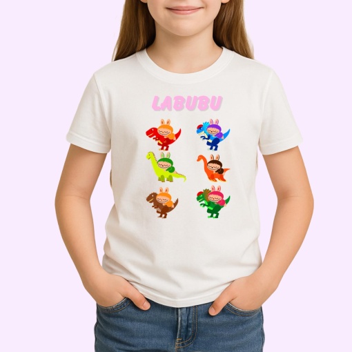 Tricou Labubu dino, Unisex Dama si Barbat | Copii