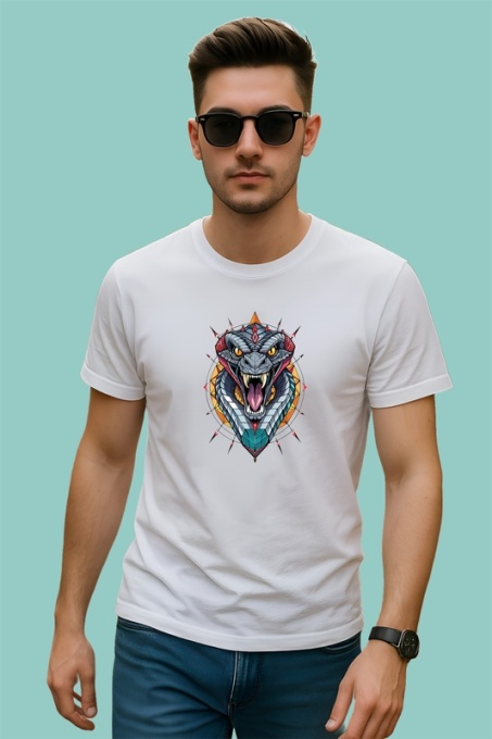 Tricou Sarpe Poligonal Veninos, Copii | Dama | Barbat