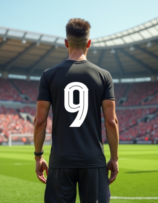 Echipament fotbal pentru bărbați, personalizat cu numărul 9 - Design modern pentru campioni! | Echipament complet, personalizare rapidă
