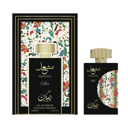 Extrait de Parfum Meshal Noir Gold, Nusuk, Unisex 100ml Parfum arabesc