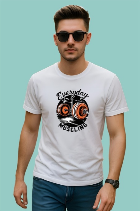 Tricou Everyday Muscling Haltera Ilustratie, Copii | Dama | Barbat