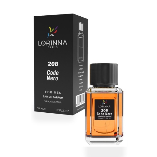 Apa de Parfum Lorinna Paris Parfum Code Nero, 50 ml, de barbat