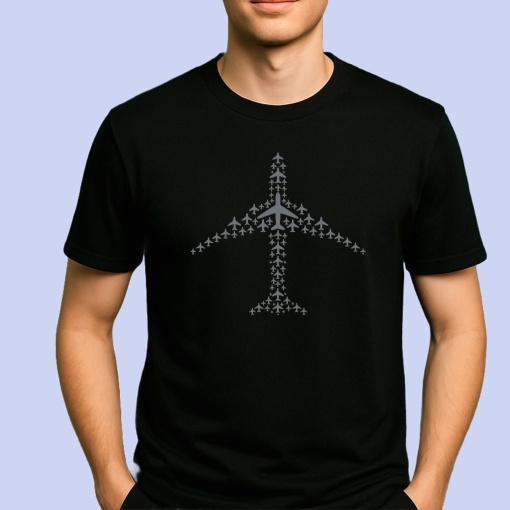 Tricou Avioane Atacand Negru, Copii | Dama | Barbat