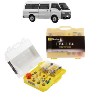 Kit trusa Set becuri H4 compatibila cu MAZDA E Bus (SR1) din 1984-1994, bec far, semnalizare , pozitie, iluminare numar, frana, plafoniera, stop frana