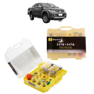 Kit trusa Set becuri H4 compatibila cu MITSUBISHI L200 / TRITON (KJ_, KK_, KL_) din 2014-2019, bec far, semnalizare , pozitie, iluminare numar, frana, plafoniera, stop frana