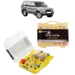 Kit trusa Set becuri H4 compatibila cu OPEL MONTEREY A (M92) din 1991-1998, bec far, semnalizare , pozitie, iluminare numar, frana, plafoniera, stop frana