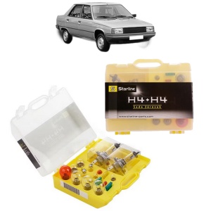 Kit trusa Set becuri H4 compatibila cu RENAULT 9 (L42_) din 1981-1989, bec far, semnalizare , pozitie, iluminare numar, frana, plafoniera, stop frana