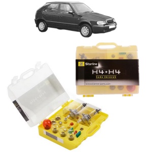 Kit trusa Set becuri H4 compatibila cu SKODA FELICIA II (6U1) din 1998-2001, bec far, semnalizare , pozitie, iluminare numar, frana, plafoniera, stop frana