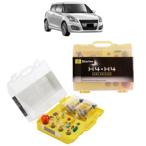 Kit trusa Set becuri H4 compatibila cu SUZUKI SWIFT IV (FZ, NZ) din 2010-2013, bec far, semnalizare , pozitie, iluminare numar, frana, plafoniera, stop frana