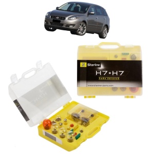 Kit trusa Set becuri H7 compatibila cu FIAT CROMA (194_) din 2005-2011, bec far, semnalizare , pozitie, iluminare numar, frana, plafoniera, stop frana