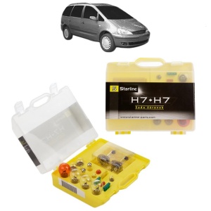 Kit trusa Set becuri H7 compatibila cu FORD GALAXY MK I VAN (WGR) din 1995-2006, bec far, semnalizare , pozitie, iluminare numar, frana, plafoniera, stop frana