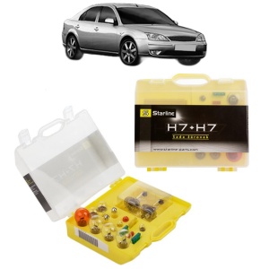 Kit trusa Set becuri H7 compatibila cu FORD MONDEO III Saloon (B4Y) din 2000-2007, bec far, semnalizare , pozitie, iluminare numar, frana, plafoniera, stop frana