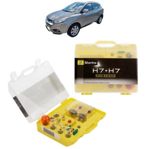 Kit trusa Set becuri H7 compatibila cu HYUNDAI ix35 Van din 2009-2015, bec far, semnalizare , pozitie, iluminare numar, frana, plafoniera, stop frana