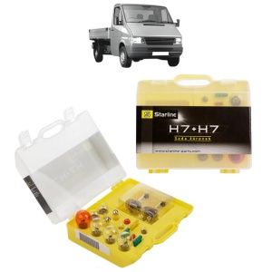 Kit trusa Set becuri H7 compatibila cu MERCEDES-BENZ SPRINTER 2-t Platform/Chassis (B901, B902) din 1995-2006, bec far, semnalizare , pozitie, iluminare numar, frana, plafoniera, stop frana