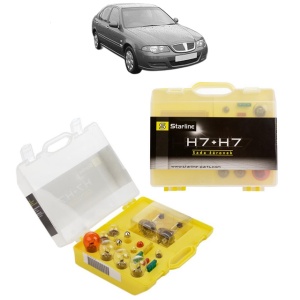 Kit trusa Set becuri H7 compatibila cu MG ZS Hatchback din 2001-2005, bec far, semnalizare , pozitie, iluminare numar, frana, plafoniera, stop frana