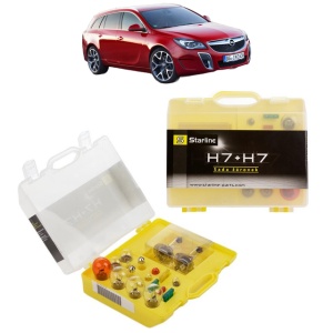 Kit trusa Set becuri H7 compatibila cu OPEL INSIGNIA A Country Tourer (G09) din 2008-2017, bec far, semnalizare , pozitie, iluminare numar, frana, plafoniera, stop frana