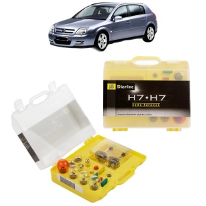 Kit trusa Set becuri H7 compatibila cu OPEL SIGNUM Hatchback (Z03) din 2003-2008, bec far, semnalizare , pozitie, iluminare numar, frana, plafoniera, stop frana