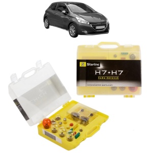 Kit trusa Set becuri H7 compatibila cu PEUGEOT 208 Hatchback Van (CR_) din 2013-2019, bec far, semnalizare , pozitie, iluminare numar, frana, plafoniera, stop frana