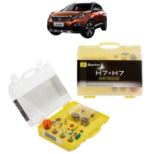 Kit trusa Set becuri H7 compatibila cu PEUGEOT 4008 din 2012-2013, bec far, semnalizare , pozitie, iluminare numar, frana, plafoniera, stop frana