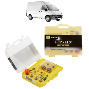 Kit trusa Set becuri H7 compatibila cu PEUGEOT BOXER Van (244) din 2001-2009, bec far, semnalizare , pozitie, iluminare numar, frana, plafoniera, stop frana