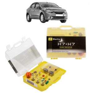 Kit trusa Set becuri H7 compatibila cu RENAULT LOGAN/STEPWAY II (L8_) din 2013-2016, bec far, semnalizare , pozitie, iluminare numar, frana, plafoniera, stop frana