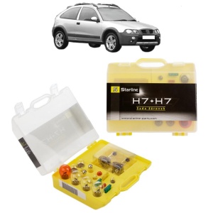 Kit trusa Set becuri H7 compatibila cu ROVER STREETWISE Hatchback din 2003-2005, bec far, semnalizare , pozitie, iluminare numar, frana, plafoniera, stop frana