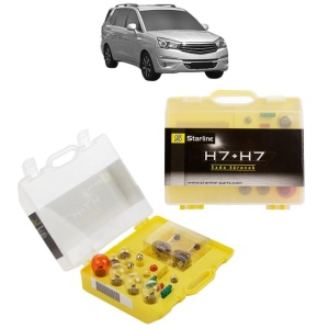 Kit trusa Set becuri H7 compatibila cu SSANGYONG RODIUS II VAN (CA1) din 2015, bec far, semnalizare , pozitie, iluminare numar, frana, plafoniera, stop frana - Img 1