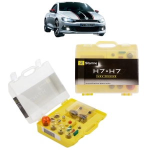 Kit trusa Set becuri H7 compatibila cu Volkswagen SCIROCCO Van (137) din 2008-2014, bec far, semnalizare , pozitie, iluminare numar, frana, plafoniera, stop frana