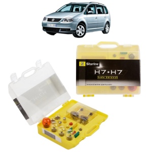 Kit trusa Set becuri H7 compatibila cu Volkswagen TOURAN Box Body/MPV (1T3) din 2010-2015, bec far, semnalizare , pozitie, iluminare numar, frana, plafoniera, stop frana