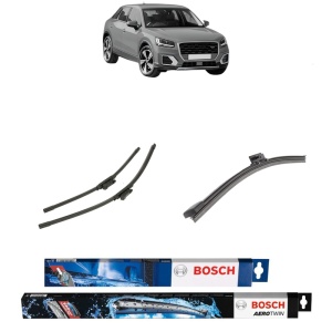 Set 3 stergatoare AUDI Q2 (GAB, GAG) din 2016-2021, Bosch Aerotwin, din cauciuc siliconat rezistent