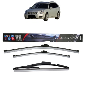 Set 3 stergatoare CADILLAC BLS Wagon din 2007-2010, Derby, din cauciuc siliconat rezistent