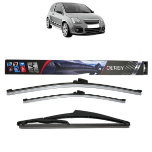 Set 3 stergatoare CITROEN C2 (JM_) din 2003-2012, Derby, din cauciuc siliconat rezistent