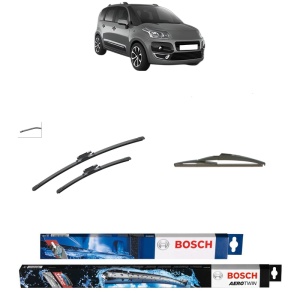 Set 3 stergatoare CITROEN C3 PICASSO (SH_) din 2008-2017, Bosch Aerotwin, din cauciuc siliconat rezistent