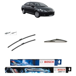 Set 3 stergatoare CITROEN C4 I Saloon din 2006-2014, Bosch Aerotwin, din cauciuc siliconat rezistent