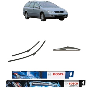 Set 3 stergatoare CITROEN C5 I Estate Van (DE_) din 2002-2004, Bosch Aerotwin, din cauciuc siliconat rezistent