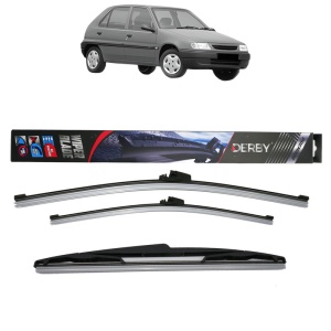 Set 3 stergatoare CITROEN SAXO (S0, S1) din 1996-2004, Derby, din cauciuc siliconat rezistent
