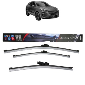 Set 3 stergatoare CUPRA TERRAMAR (KP1) din 2024-2025, Derby, din cauciuc siliconat rezistent