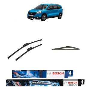 Set 3 stergatoare DACIA LODGY (JS_) din 2012-2019, Bosch Aerotwin Retrofit, din cauciuc siliconat rezistent