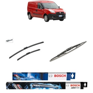 Set 3 stergatoare FIAT DOBLO Cargo (263_) din 2010-2023, Bosch Aerotwin, din cauciuc siliconat rezistent