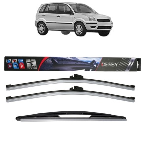 Set 3 stergatoare FORD FUSION (JU_) din 2002-2012, Derby, din cauciuc siliconat rezistent