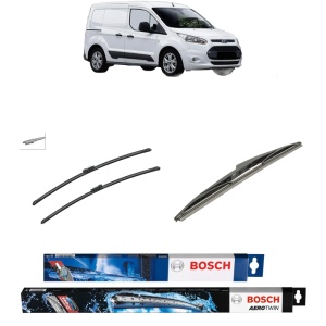 Set 3 stergatoare FORD TRANSIT CONNECT MPV din 2013-2018, Bosch Aerotwin, din cauciuc siliconat rezistent