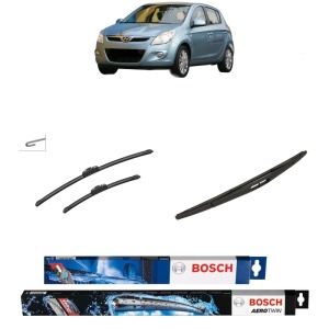 Set 3 stergatoare HYUNDAI i20 I (PB, PBT) din 2008-2015, Bosch Aerotwin Retrofit, din cauciuc siliconat rezistent