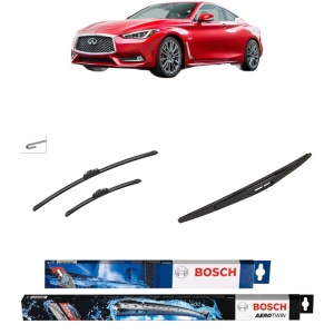 Set 3 stergatoare INFINITI Q60 Coupe din 2013-2016, Bosch Aerotwin Retrofit, din cauciuc siliconat rezistent